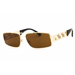 Versace Men's Sunglasses - Gold Metal Rectangular Full Rim Frame | 0VE2257 100273