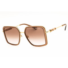 Versace Women's Sunglasses - Transparent Brown Metal Full Rim Frame | 0VE2261 100213