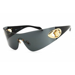 Versace Women's Sunglasses - Dark Grey Acetate Shield Rimless Frame | 0VE2280 100287