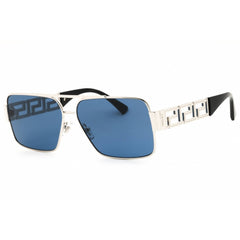 Versace Men's Sunglasses - Silver Metal Rectangular Full Rim Frame | 0VE2290 100180