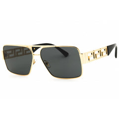 Versace Men's Sunglasses - Gold Metal Rectangular Full Rim Frame | 0VE2290 100287