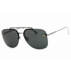 Versace Unisex Sunglasses - Gunmetal Aviator Shape Rimless Frame | 0VE2296 100187