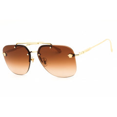 Versace Unisex Sunglasses - Gold Metal Aviator Shape Rimless Frame | 0VE2296 100213