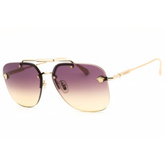 Versace Unisex Sunglasses - Pale Gold Aviator Shape Rimless Frame | 0VE2296 125270