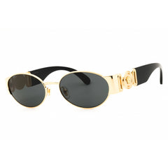 Versace Unisex Sunglasses - Gold Acetate Oval Shape Full Rim Frame | 0VE2299 100287