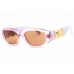 Versace Women's Sunglasses - Transparent Lavender Oval Full Rim Frame | 0VE4361 552663