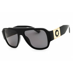 Versace Men's Sunglasses - Black Rectangular Shape Full Rim Frame | 0VE4436U GB1/81