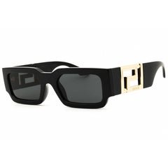 Versace Men's Sunglasses - Polished Black Rectangular Shape Frame | 0VE4506U GB1/87