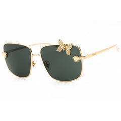 Versace Women's Sunglasses - Gold Rectangular Full Rim Frame | VE2282 100287