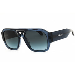 Versace Men's Sunglasses - Transparent Dark Blue Rectangular Frame | VE4508U 5538V1
