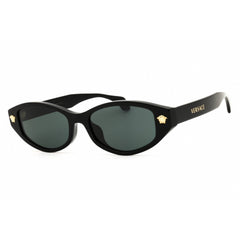 Versace Women's Sunglasses - Black Acetate Oval Shape Full Rim Frame | VE4512D GB1-87