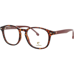 Carrera Men's Eyeglasses - Havana/Red Acetate Round Shape Full Rim Frame | 2043T O63