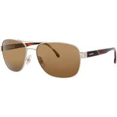 Carrera Men's Sunglasses - Gold/Havana Metal Square Full Rim Frame | C-FLEX-02/G/S J5G