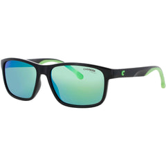 Carrera Men's Sunglasses - Black/Green Rectangular Shape Full Rim Frame | 2047T/S 7ZJ