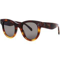 Celine Unisex Sunglasses - Blonde Havana Acetate Round Full Rim Frame | CL4003IN 53A