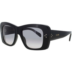 Celine Women's Sunglasses - Shiny Black Acetate Square Full Rim Frame | CL40321I 01B