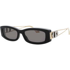 Dior Women's Sunglasses - Shiny Black Acetate/Metal Rectangular Frame | CD40221I 01A