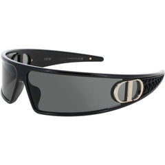Dior Women's Sunglasses - Shiny Black Wraparound Shape Full Rim Frame | CD40180U 01A