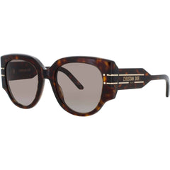 Dior Women's Sunglasses - Dark Havana Butterfly Shape Full Rim Frame | CD40187I 52F