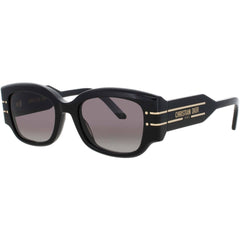 Dior Women's Sunglasses - Shiny Black Rectangular Shape Full Rim Frame | CD40188I 01B