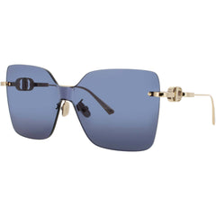 Dior Women's Sunglasses - Shiny Gold Metal Square Shape Rimless Frame | CD40153U 10V