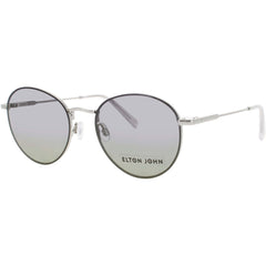 Elton John Unisex Sunglasses - Silver Bullet Metal Round Full Rim Frame | GALAXY SILBL