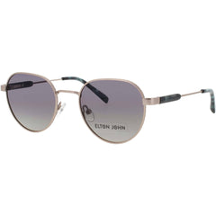 Elton John Unisex Sunglasses - Matte Gold/Green Round Full Rim Frame | BOHEMIAN LUNGO