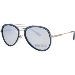 Elton John Unisex Sunglasses - Midnight Navy/Silver Metal/Acetate Frame | JIVE NVYTT