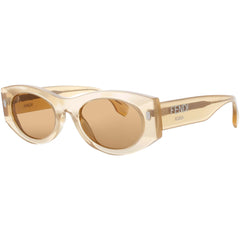 Fendi Women's Sunglasses - Beige Acetate Oval Shape Full Rim Frame | FE40125I 59E