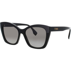 Fendi Women's Sunglasses - Shiny Black Butterfly Shape Full Rim Frame | FE40151I 01B