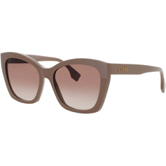 Fendi Women's Sunglasses - Shiny Light Brown Butterfly Full Rim Frame | FE40151I 45F