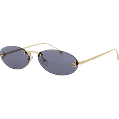 Fendi Women's Sunglasses - Gold Metal Oval Shape Rimless Frame | FE4075US 30V