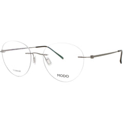 Modo Unisex Eyeglasses - Silver Metal Oval Shape Rimless Frame | 4604 SIL00