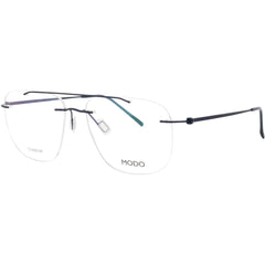Modo Men's Eyeglasses - Navy Titanium Aviator Shaped Rimless Frame | 4612 NAVY0