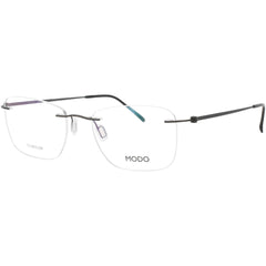 Modo Men's Eyeglasses - Smoke Grey Titanium Rectangular Rimless Frame | 4627 SMK00