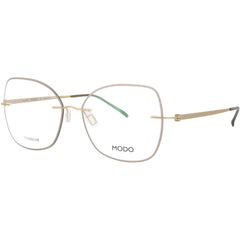 Modo Women's Eyeglasses - Smoke Grey/Gold Titanium Butterfly Frame | 4609D SMGD0