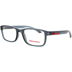 Prada Men's Eyeglasses - Transparent Azure Acetate Full Rim Frame | PS 06RV CZH1O1