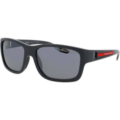Prada Men's Sunglasses - Dark Grey Acetate Rectangular Full Rim | PS 01WS UFK07H