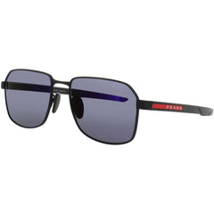 Prada Men's Sunglasses - Black Metal Geometric Full Rim Frame | PS 54WS DG005U