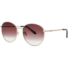 Quay Unisex Sunglasses - Gold Metal Round Shape Full Rim Frame | LOOP ME IN GLD/BRNFD