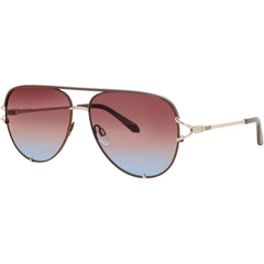 Quay Women's Sunglasses - Doe Aviator Shape Full Rim Frame | HIGH KEY TWIST DOE/BRNBL