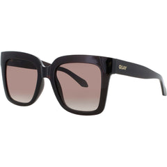 Quay Women's Sunglasses - Espresso Black Square Shape Full Rim Frame | ICY ESPR/BRN