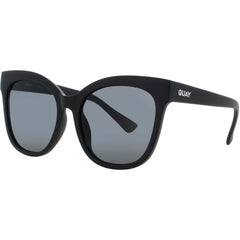 Quay Women's Sunglasses - Black Acetate Round Full Rim Frame | IT'S MY WAY BLK/SMK