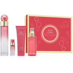 Perry Ellis Women's 4-Piece Gift Set 360 Coral Floral Fruity 844061013322