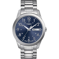 Timex Men's Watch - Quartz Blue Dial Silver Stainless Steel Bracelet | TW2P67300