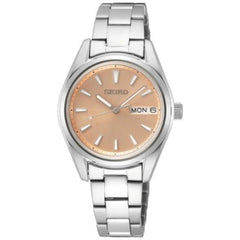 Seiko Women's Watch - Quartz Rose Gold Tone Dial Stainless Steel Bracelet | SUR351P1