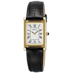 Seiko Women's Watch - Quartz White Dial Black Genuine Cow Leather Strap | SWR108P1