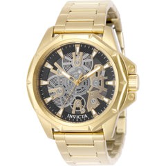 Invicta Men's Watch - Objet D Art Quartz Black Skeleton Dial Steel Bracelet | 50380