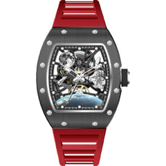 Invicta Men's Watch - S1 Rally Automatic Skeleton Dial Red Silicone Strap | 70178