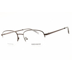 Adensco Men's Eyeglasses - Ruthenium Metal Oval Half Rim Frame | AD 140 06LB 00